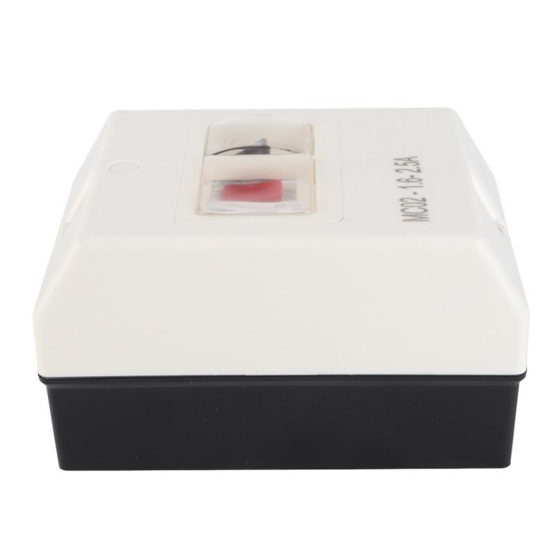Motorschutzschalter Leistungsschalter MC02-1.6-2.5A 50/60Hz ABS Wasserdicht 220V/380V