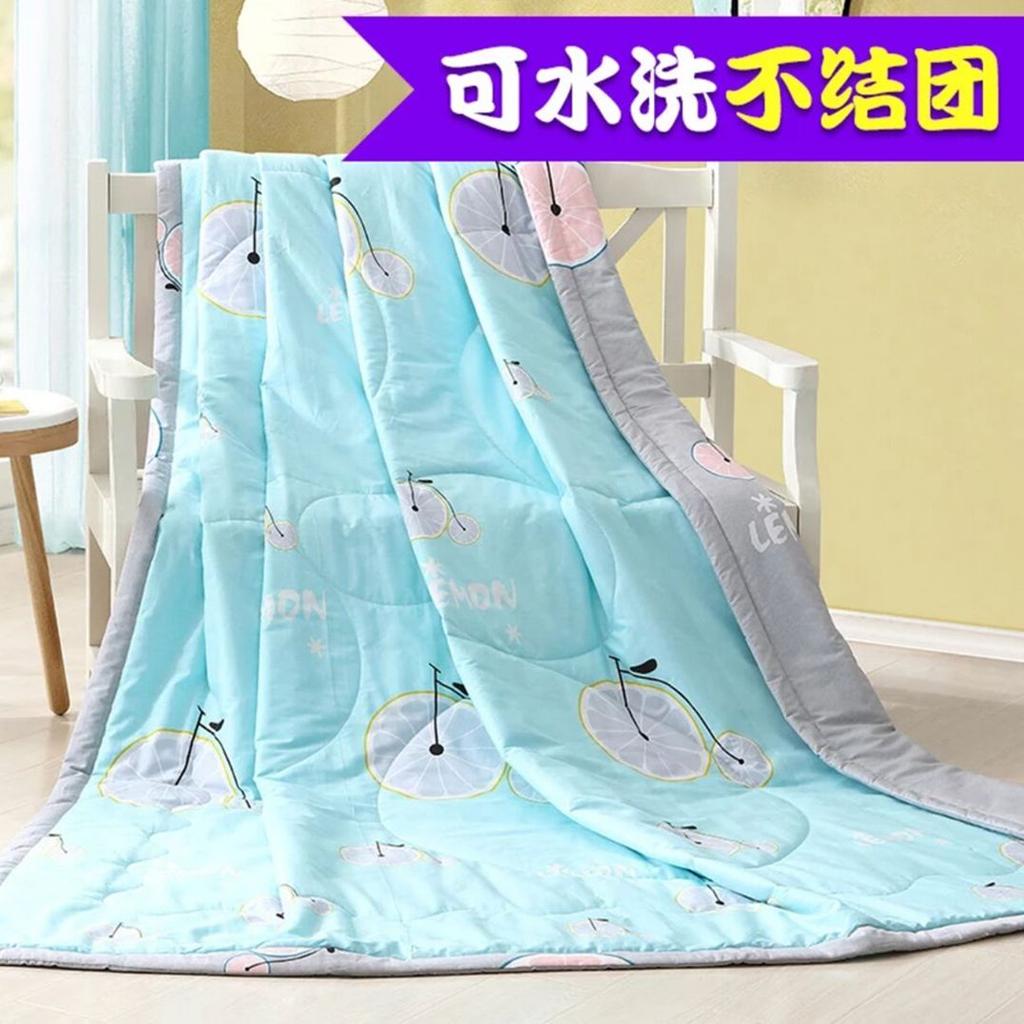 Summer Cool Air Conditioning Thin Blankets Student Dormitory Spring and Autumn Summer Bedding Machine Washable