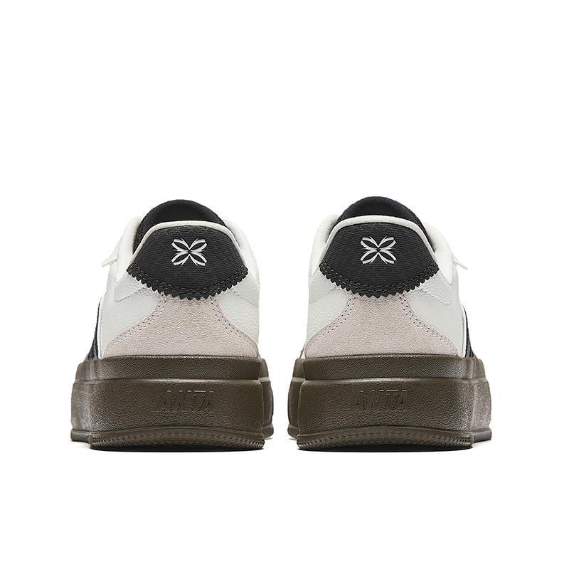 Anta TT Series Women Low-top Skate Shoes White Gray Simple Versatile Breathable Durable 922538023-3