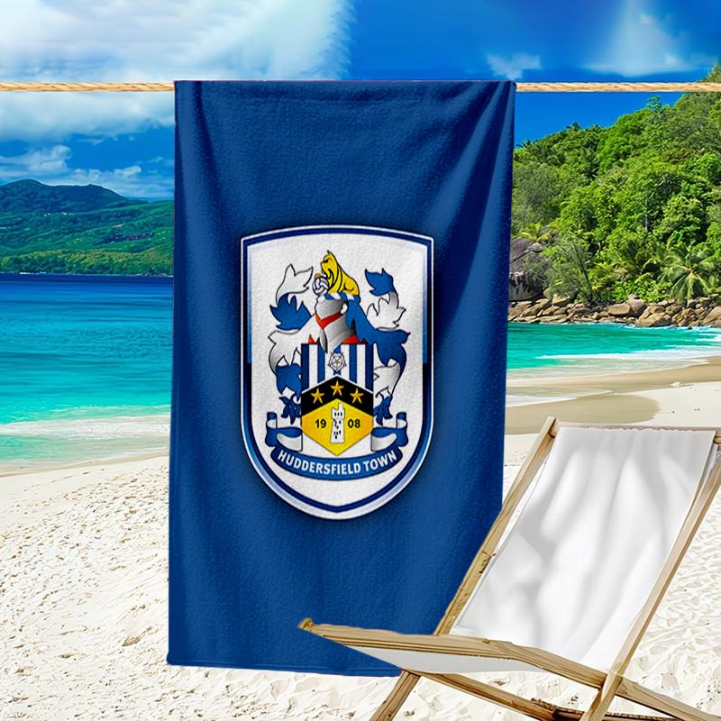 Hudders-field Football Spirit Beach Towel - Soft, Absorbent Microfiber, Lightweight, Ideal for The Beach, Parties, Travel, Camping fan gifts