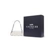 Coach Andrea 21 Monochrome Logo Leather Shoulder Crossbody Handbag Small Women Handbags White CT757-SVHA