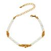 S925 Sterling Silver Natural White Shell Color Treasure Bracelet Female Original Light Luxury Design Minimalist White Shell Beaded Set