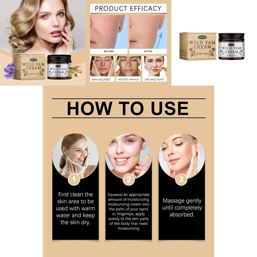 Woodsleep Yam Powder Moisturizing Cream Intensively Hydrating Softens And Smooths 60g Skin