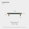 Dooroom Brass Furniture Handles Real Leather Nordic Simple Pulls Cupboard Wardrobe Dresser Shoe Box Drawer Wine Bar Cabinet Knob