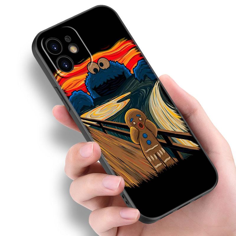 

Чехол для телефона в стиле инди-хиппи-арт для Apple iPhone 14 13 12 Mini 11 Pro Max 7 8 XR X XS 7 8 Plus SE 2020 2022, черный мягкий чехол iPhone SE 2022