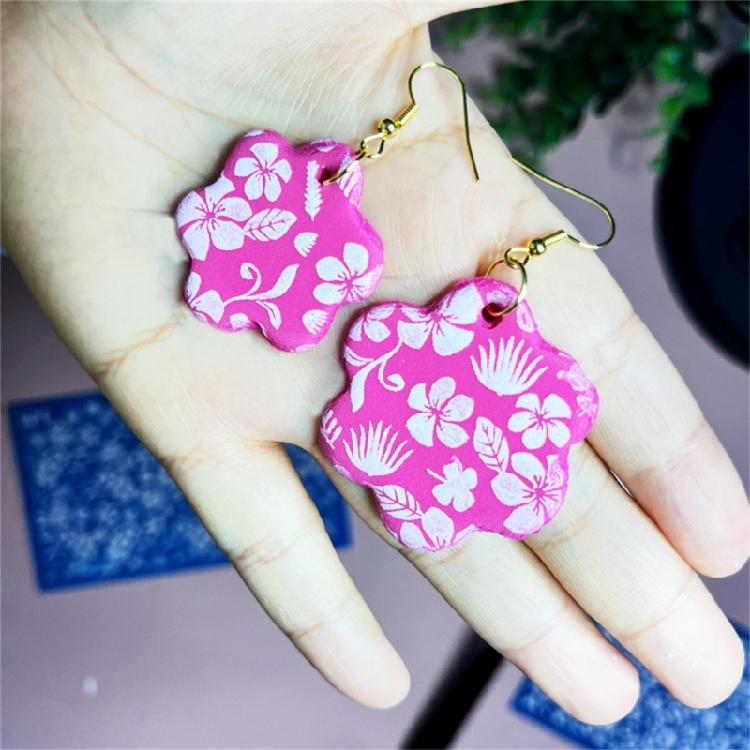 Valentines Day Silk Screen Stencils Reusable Earrings Screen Printing Stencils Lovely Heart Mesh Transfers Stencils