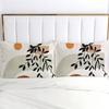 Sun Leaf Pattern 3D Printed Duvet Cover Set Pillowcases Abstract Art Style Polyester Bedding Set Soft Comforter Quilt Cover Set