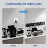 30/60/80/100cm Home & Office Multi-Function USB Adapter Wall Mounted Track Power Socket Power Track Socket