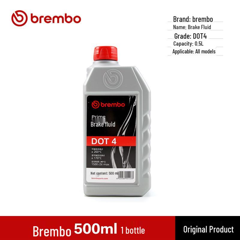 Brembo DOT4 Universal Brake Fluid for Motorcycles, Electric Vehicles, and Cars
