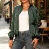 Women's Casual Jacket Autumn New Solid Color Fashion Zipper Outer Jacket for Women