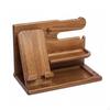 Wooden Desk Organizer Phone Stand Bedside Storage Rack Watch Holder Nightstand for