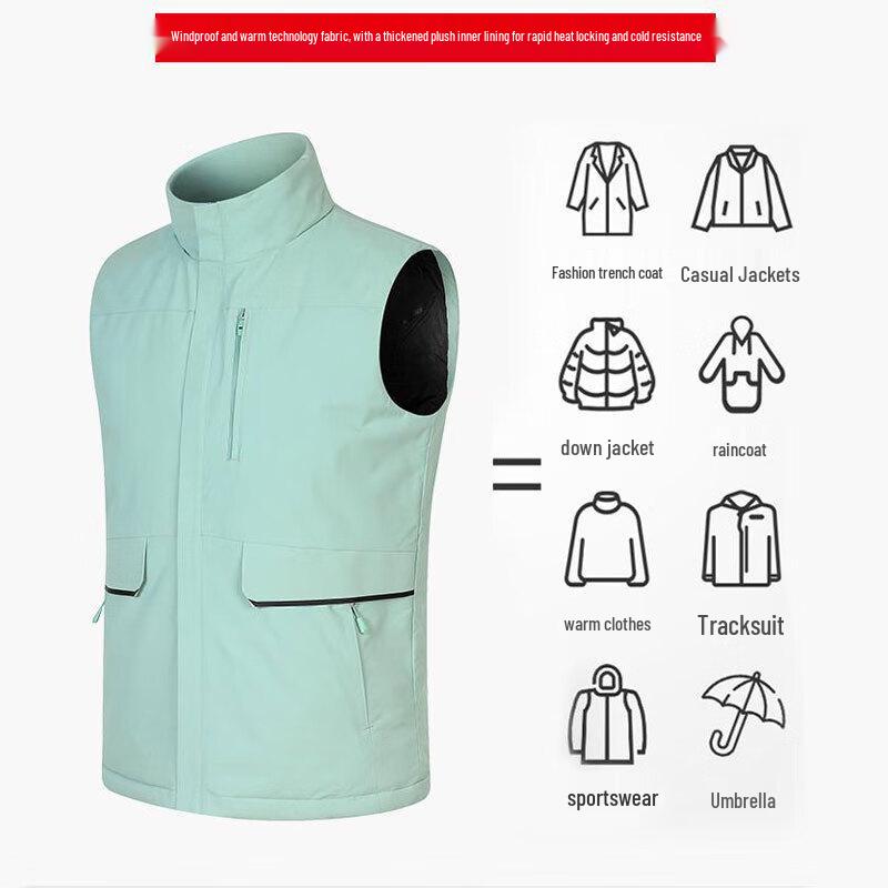 Thickened Spring/Autumn Work Vest 3XL