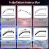 Rain Guards Side Window Visor Vent Outside Mount, 4PCS Fits For Honda Civic 4 Door Sedan 2016 2017 2018    Model Only