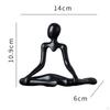Creative Abstract Thinker Statue Decorative Figurine Unique Sculpture Ornament for Bedroom Entrance
