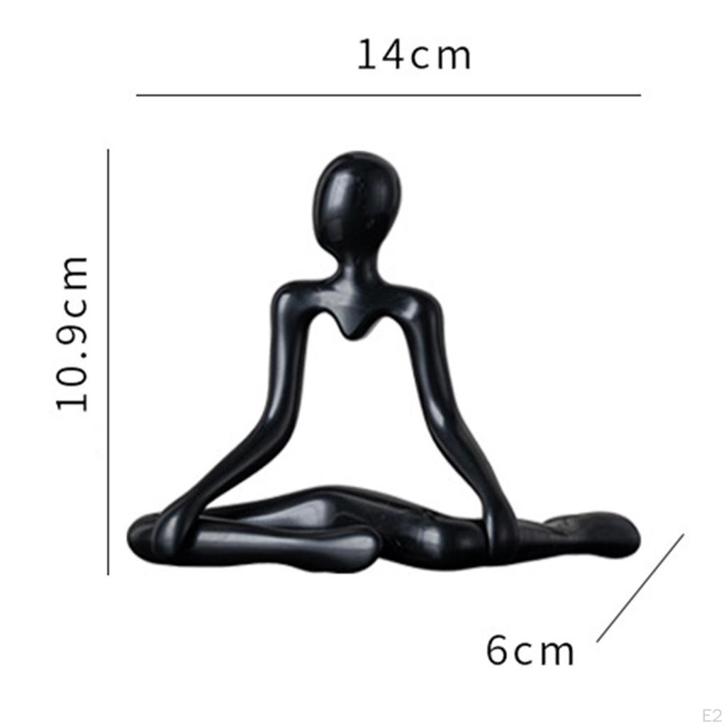 Creative Abstract Thinker Statue Decorative Figurine Unique Sculpture Ornament for Bedroom Entrance