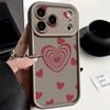 Soft TPU Phone Case For iPhone 17 Pro 15 16 Pro Max 14 13 Pro Max 16e 17e Love Hearts Printed Candy Color Silicone Back Cover