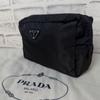 Used Rare  PRADA Prada Accessory Pouch, Triangle Logo, White Tag Included