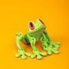 Gratfreies 3D-Druck-Ornament Gedruckter Magnetischer Frosch Kühlschrankmagnet, Realistischer Springender Kletternder Kühlschrankmagnet mit Spielbarer Tierfigur