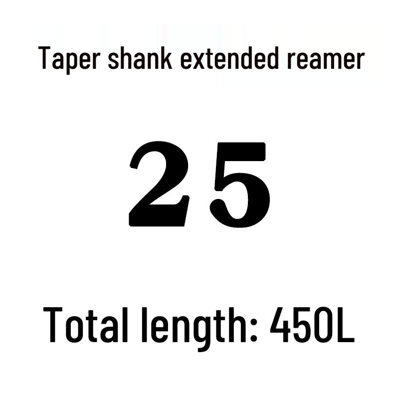 Extra Long High-Speed Steel Taper Shank Machine Reamer for Deep Holes, Sizes 16, 18, 20, 22, 24, 25, 30, 40