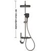Temperature Digital Display Shower Set Shower Faucet System Set Hot Cold With Ambient Light Shower Column Bathroom Shower Head
