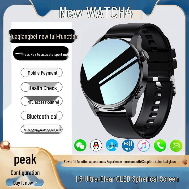 2025 Smartwatch 9: Waterproof Sport Phone with Heart Rate, Blood Pressure, Blood Oxygen Monitoring & NFC Payments.