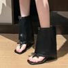 High Heels Sandals Women Ankle Cool Boots Sandals Clip Toe Shoes Trend 2025 Summer New Woman Pumps Dress Slides Mujer Sandalias