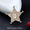 Spilla Corona di Perle e Strass di Cristallo Coreano - Spilla Versatile per Sciarpe da Donna con Spedizione Gratuita