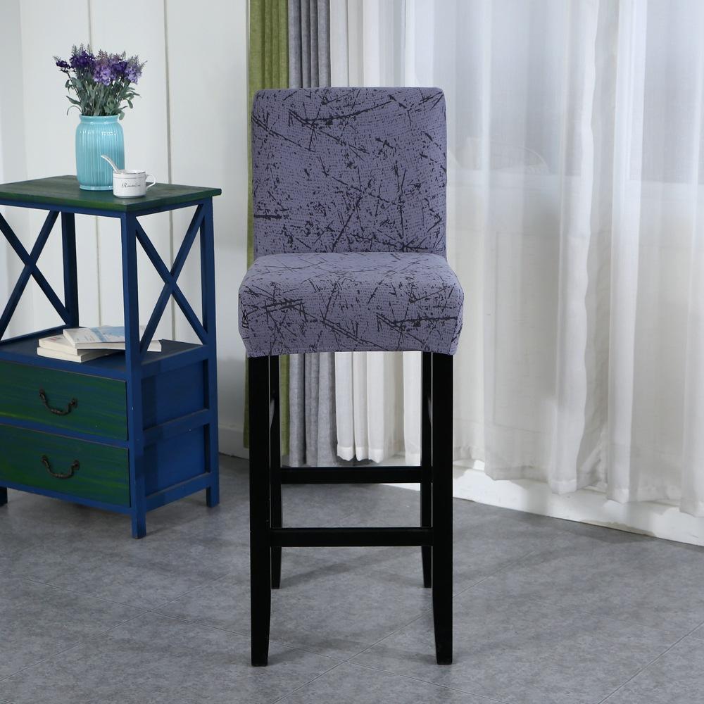 Anti-dirty High Stool Bar Chair Cover Stretch Counter Chair Cover Banquet Dining Kitchen Room Bar Chair Protector Housse De Chaise