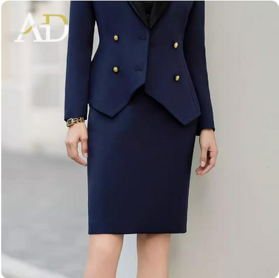 

Женский костюм-блейзер из ацетата высокого класса с длинным рукавом, весна 2024 - Профессиональная формальная мода для юристов XXL