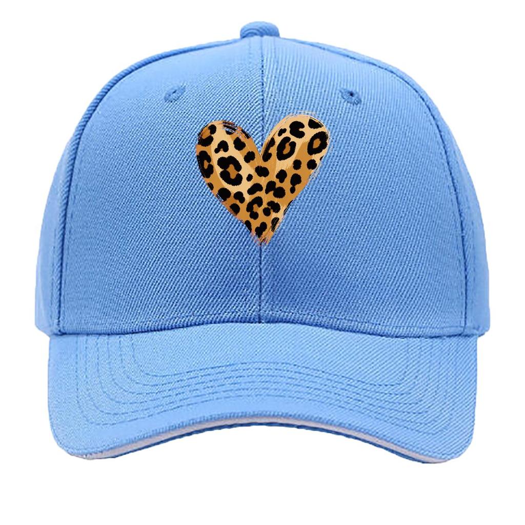 Wild Safari Heart Brush Pattern Sandwich Baseball Cap Sun Cap Outdoor Workouts Hat