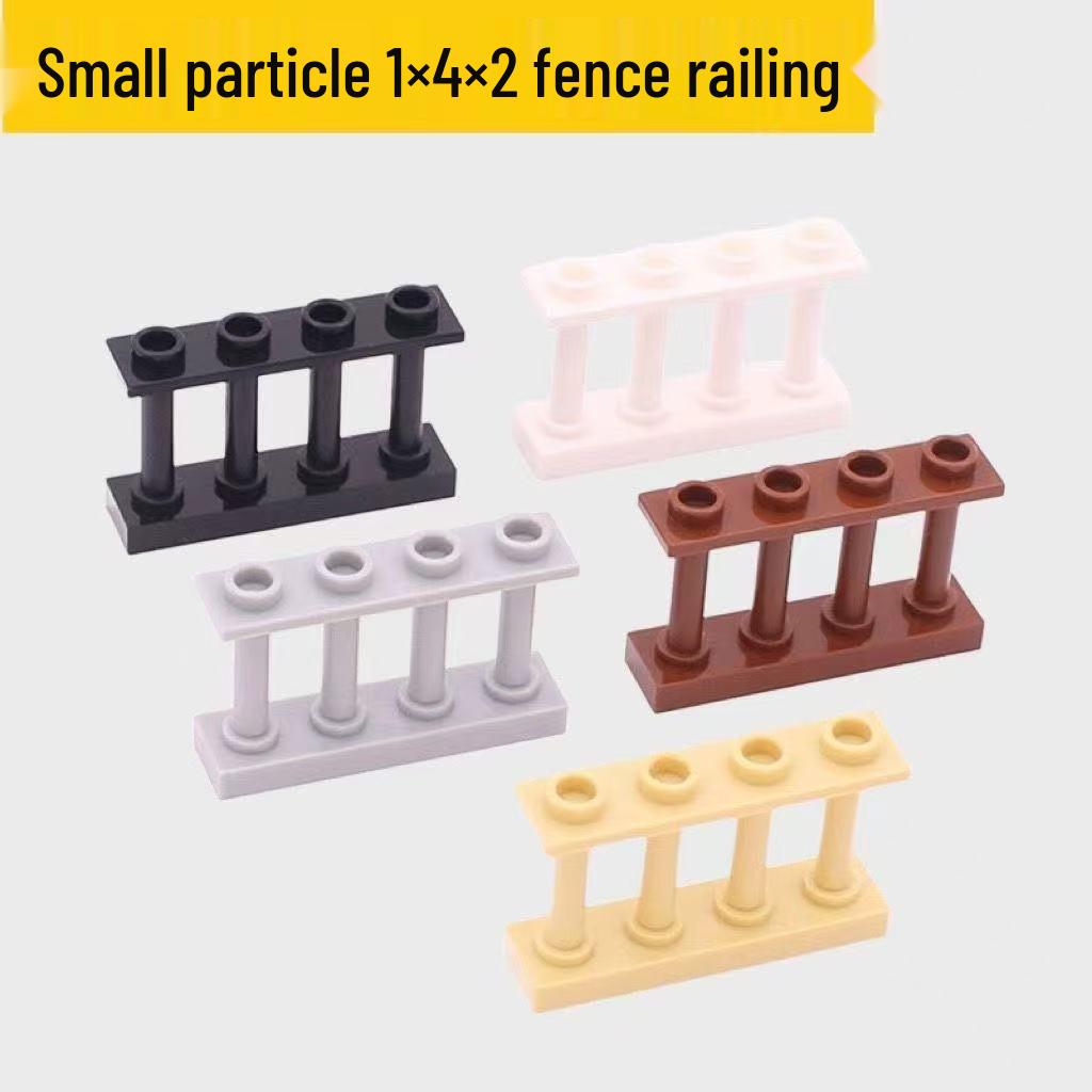 LEGO-Compatible MOC 15332 Railing Assembly Parts, 1x4x2 Building Block Decoration