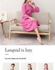 Spring-Summer Waffle Bathrobe: Unisex, Lightweight, 3/4 Sleeves, Korean Style, Absorbent