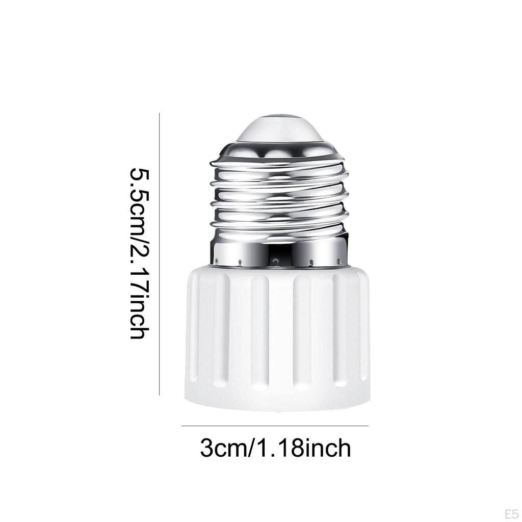 2 Pack E26 Socket Adapter for Light Bulbs, Easy Installation, Heat Resistant Lamp Holder