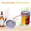 Silicone Double-Layer Thermos Cup 40oz Drink Cup With Lid Can Hold Two Different Flavors Of Drink Inner Section Tray For Stanley