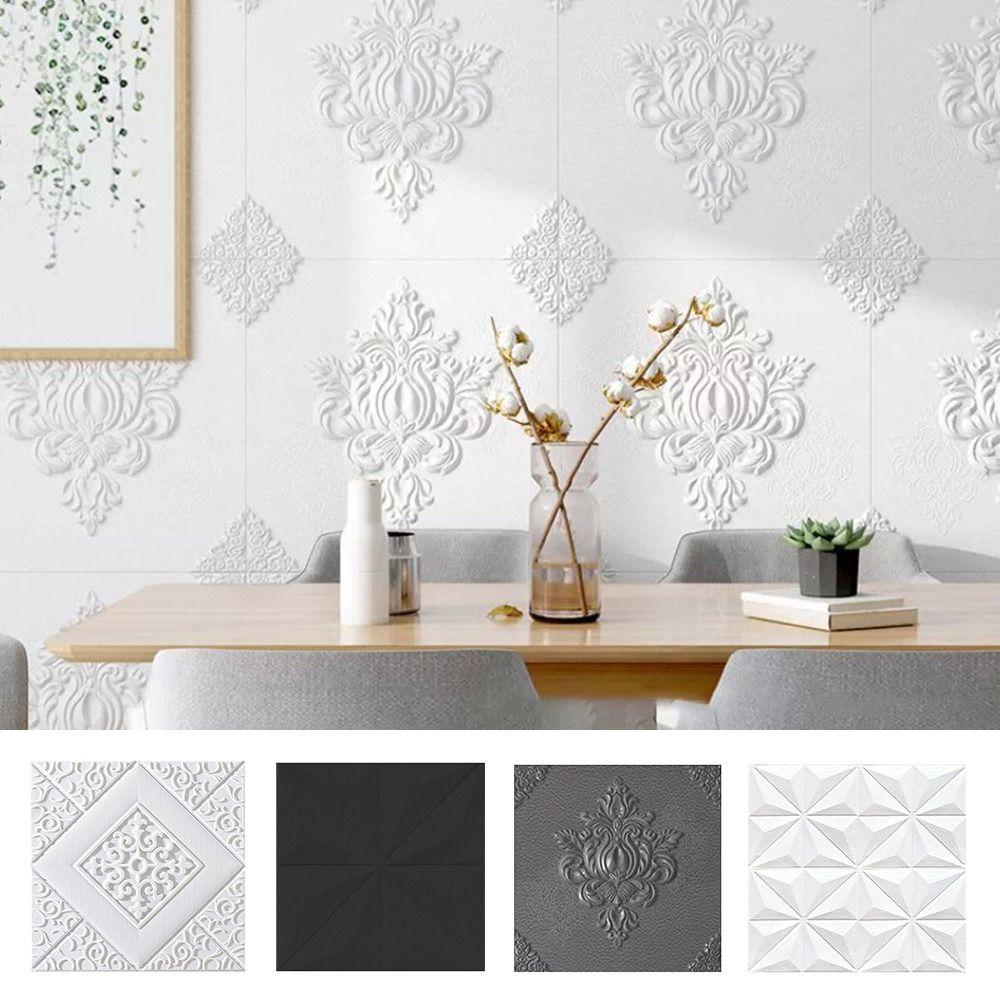 2PCS Waterproof 3D Wall Stickers 3D Effect Ceiling Background  Wall Decoration