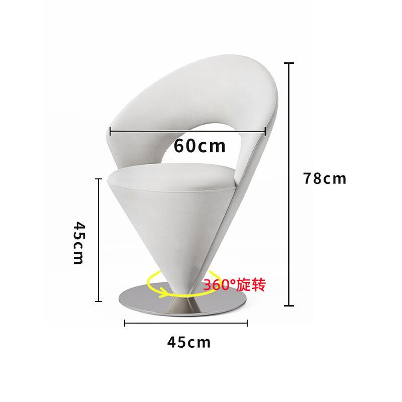 Italian Light Luxury High-end Dressing Stool Girls Bedroom Special Dressing Stool Designer Creative Cream Style Princess Chair