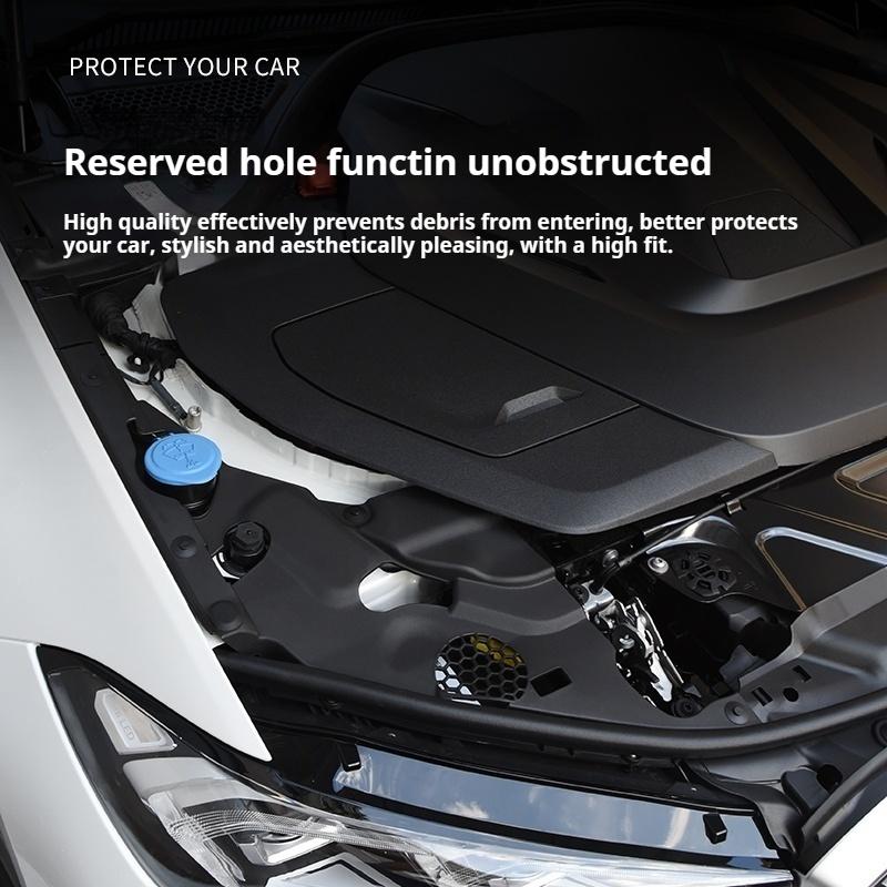 2PCS Dustproof Headlight Modification For BMW3 Series G20 G28 2020-2025Dustproof  Hood Engine Compartment Engine Cover Headlight nero