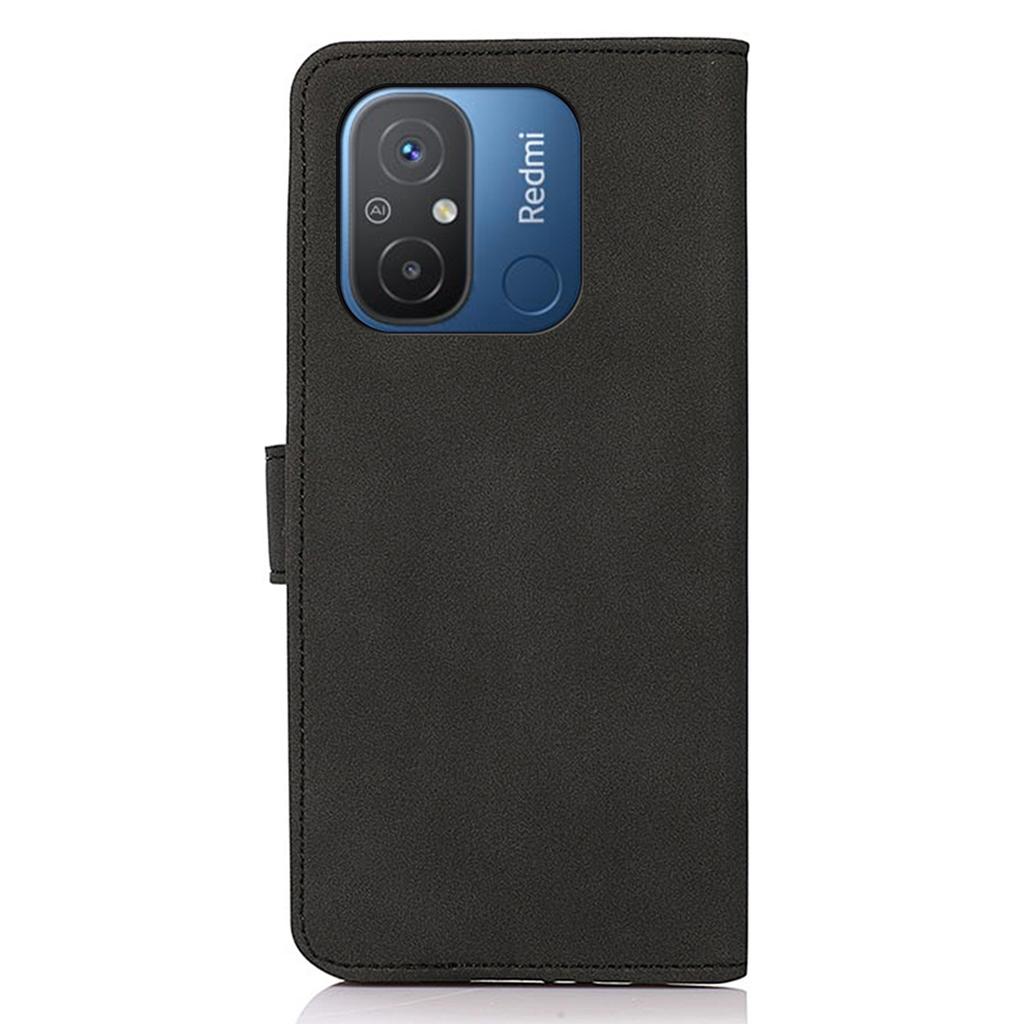 KHAZNEH For Xiaomi Redmi 12C 4G/11A 4G Flip Leather Phone Case Textured Anti-scratch Phone Cover Stand Wallet
