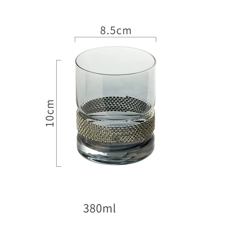 Light Luxury Glass Mouthwash Cups Home Bathroom Couple Mouthwash Cup High End Bathroom Glass Exquisite Transparent Cup