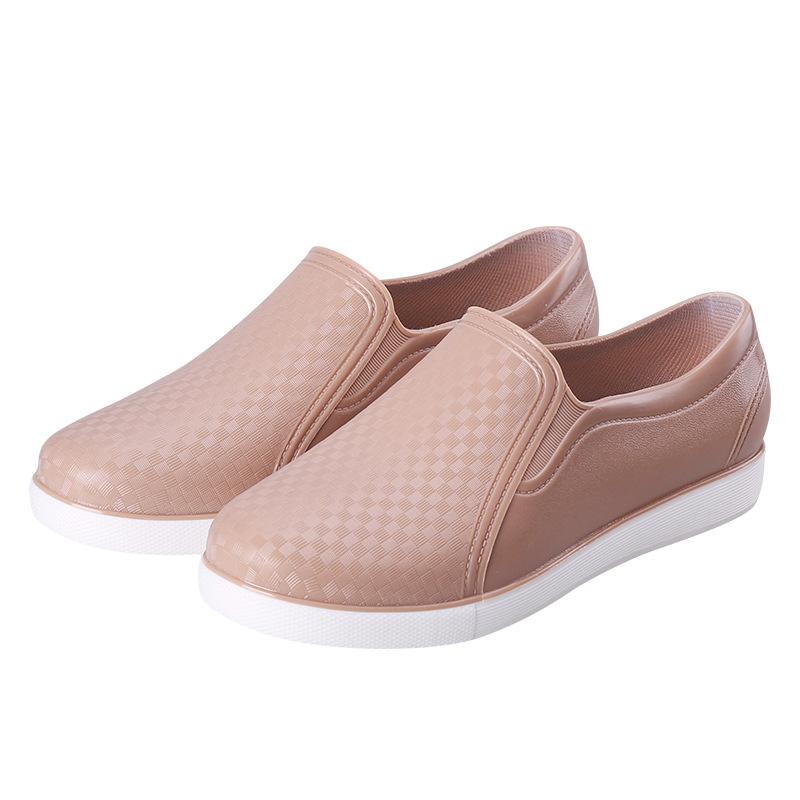 Rain shoes women's low-top non-slip water shoes fashion adult outdoor waterproof shoes kitchen shallow mouth work shoes fashion