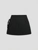 2026 Sexy Bow Tie Lace-Up A-Line Mini Skirt with Slit: Spring/Summer Essential