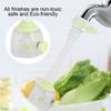 Movable Water Saving Extension Faucet   proof Kitchen Valve Spray Gray 18cm