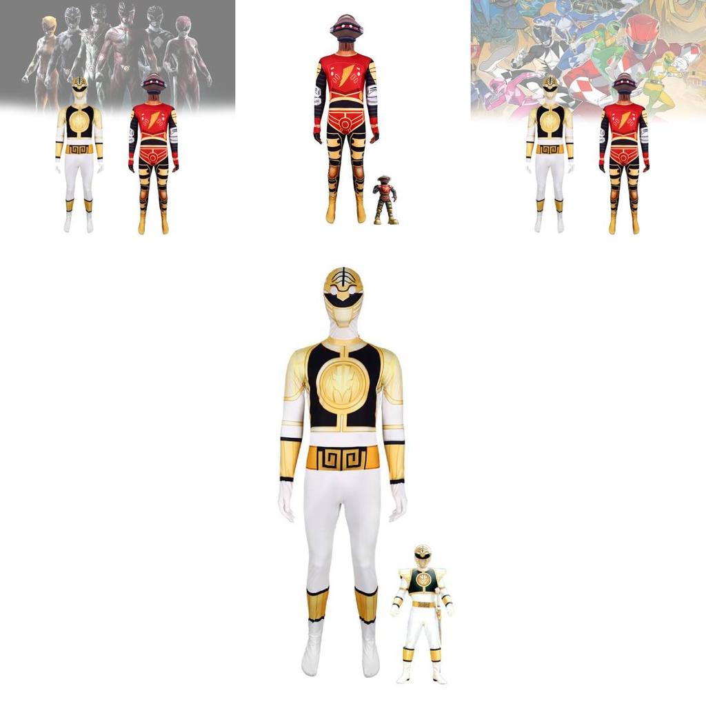 Mighty Morphin Power Rangers Dinosaur Cosplay Suit For Kids Halloween Costume Party