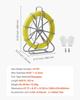 Fish Tape Fiberglass, 152M 6.3MM, Duct Rodder Fishtape Wire Puller with Stand, Cable Running Rod with Locking Mechanism, Fishing Tools, for Walls
