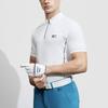 Fila Golf Series Letter Print Knitted Golf Elite Short Sleeve Polo Shirt Men Polo Shirts Jade-White A11M415104F-WT