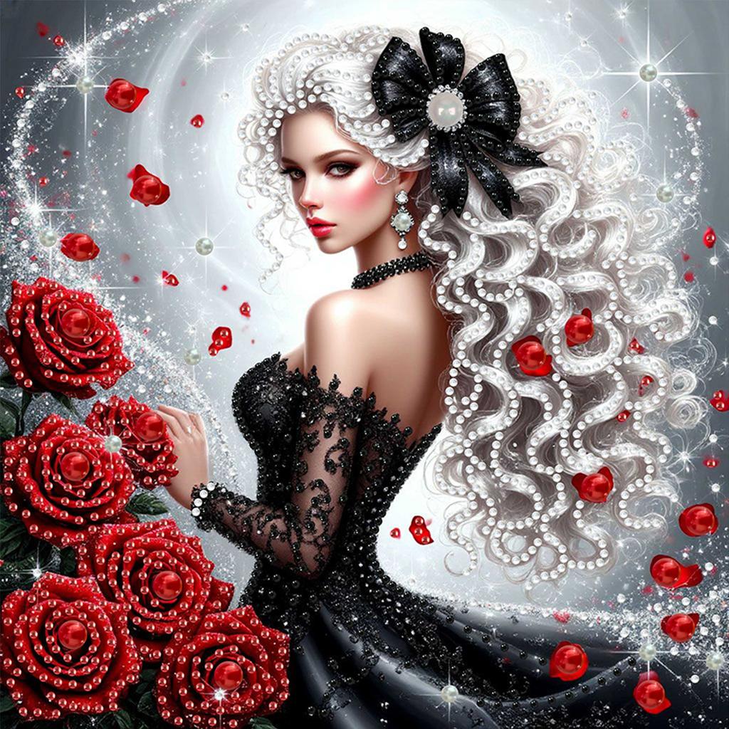 Schönheit Spezielle Form 5D DIY Teilbohrer Diamantmalerei Edelstein Kunst für Erwachsene DIY Geschenk Heimdekoration Kristall Diamant Kunst 30x30cm