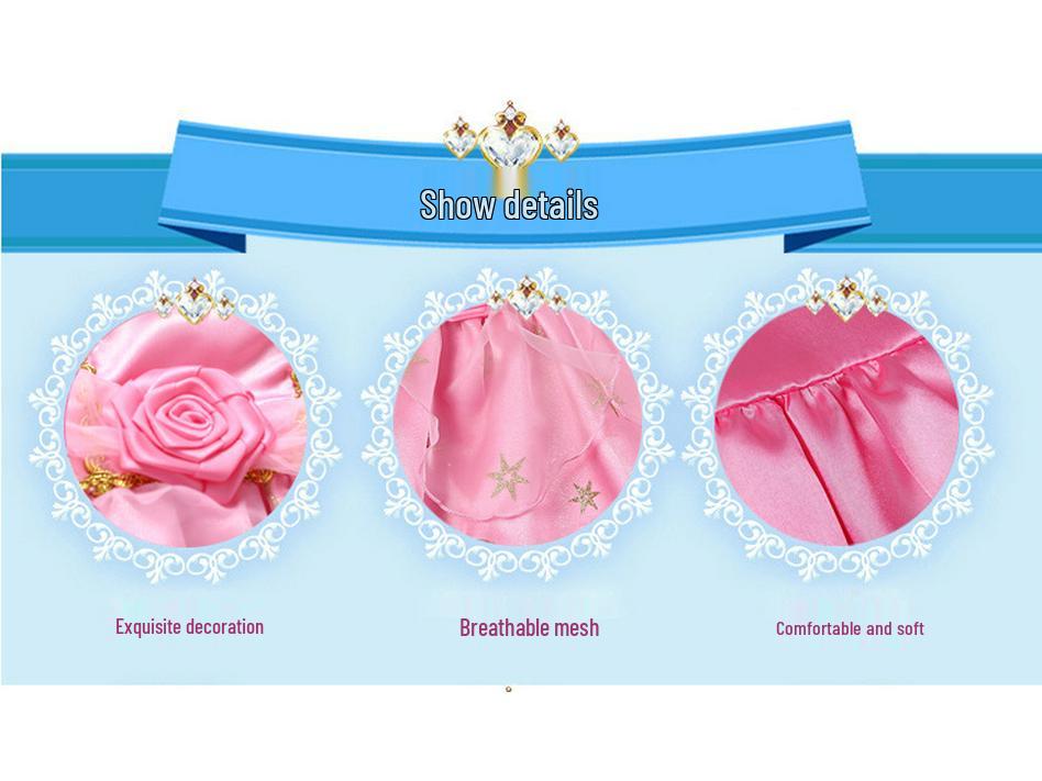 Europäisches und Amerikanisches Prinzessinnen-Abendkleid für Mädchen - Frozen & Cinderella Thema