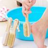 Bigmind Foot Pumice Toenail Brush, Exfoliating, Natural Bristles, Toenail and Heel File, Foot Care Brush, Clean Heels
