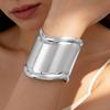 Retro Geometric Metal Bracelet: European & American Style with Unique Personality