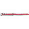 Bracelet Montre - MY-MONTRE - Seatbelt Nylon Gris/rouge - 20/22 Mm - 1,2 Mm - Boucle Acier Brossé